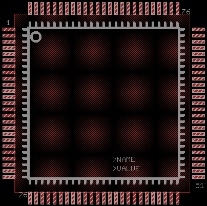 PAD Platzierung eines ST LQFP100